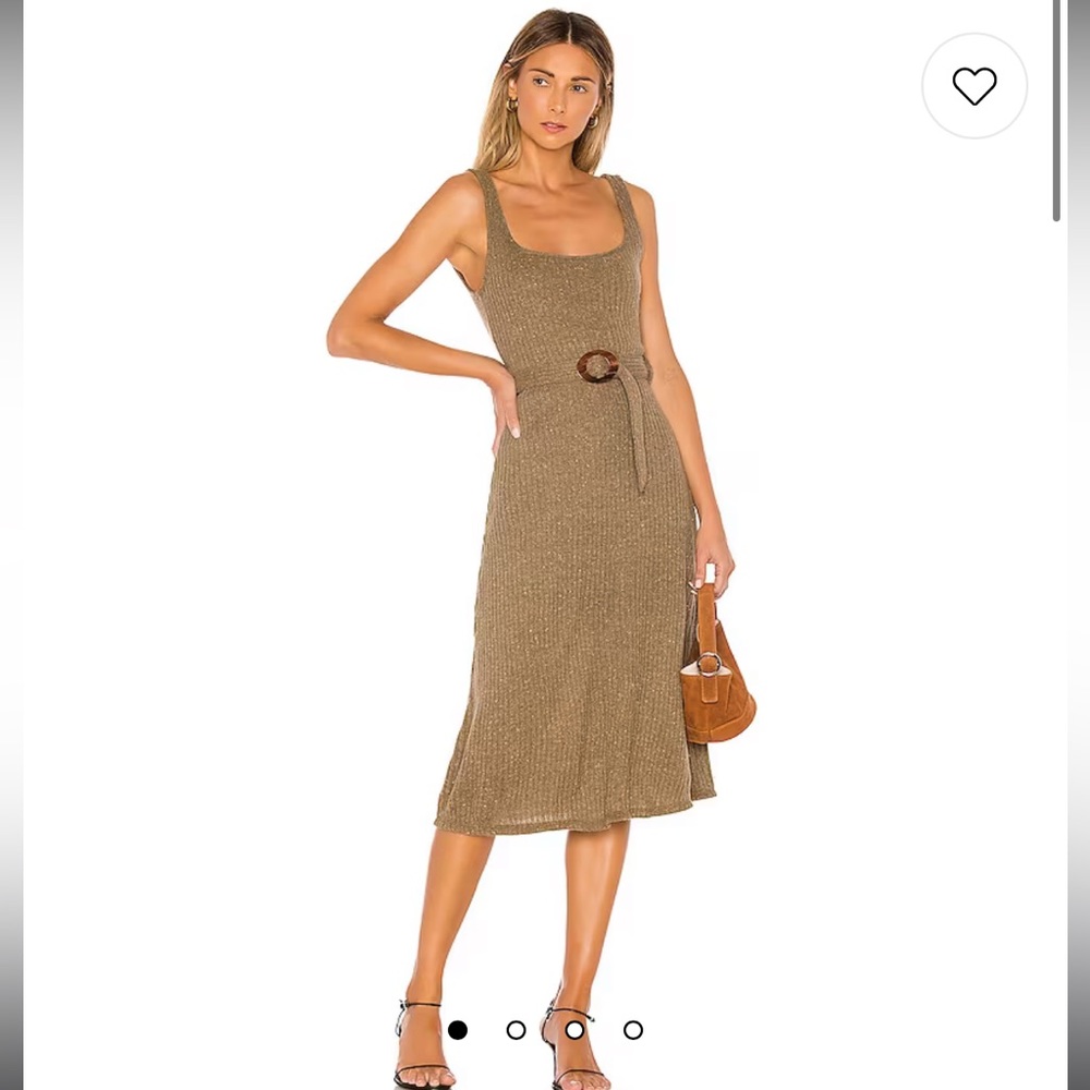 Majorelle Luis Midi Dress in Mocha Brown - From Revolve